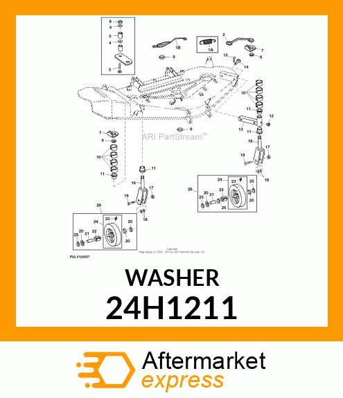 WASHER, METALLIC, ROUND HOLE 24H1211