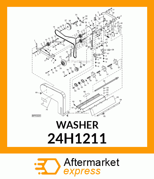 WASHER, METALLIC, ROUND HOLE 24H1211