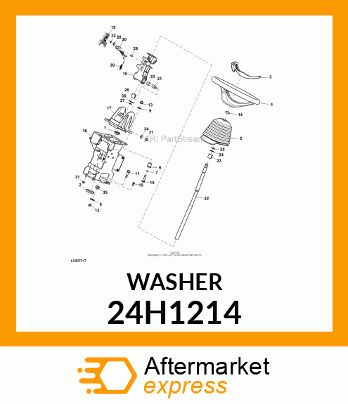 WASHER, METALLIC, ROUND HOLE 24H1214