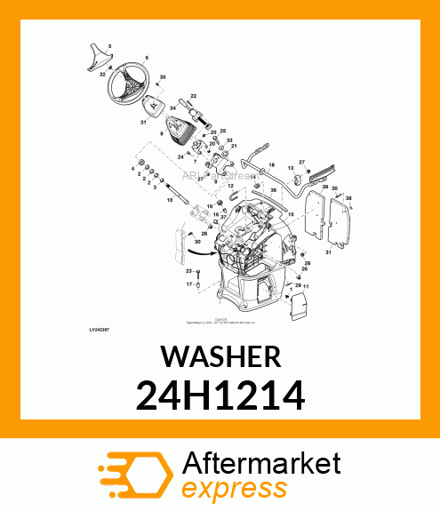 WASHER, METALLIC, ROUND HOLE 24H1214