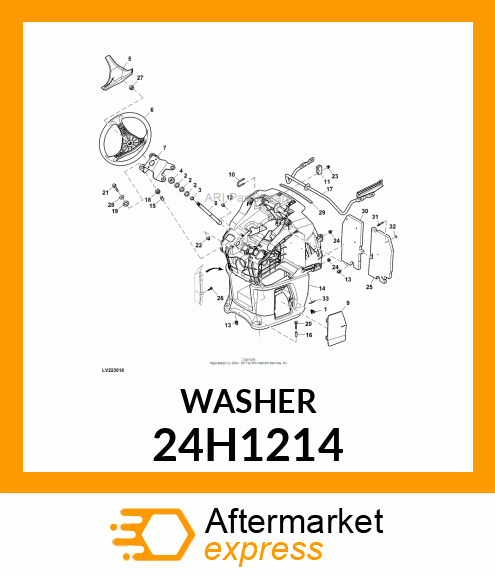 WASHER, METALLIC, ROUND HOLE 24H1214