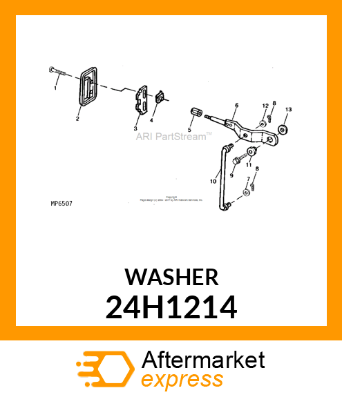 WASHER, METALLIC, ROUND HOLE 24H1214