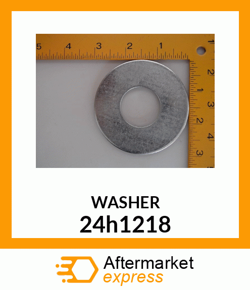 WASHER, METALLIC, ROUND HOLE 24h1218