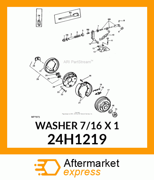 WASHER .438X1.000X.083 ZINC # 24H1219