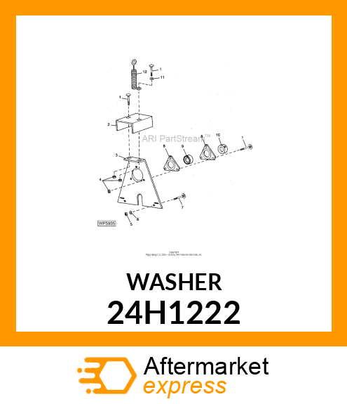 WASHER, METALLIC, ROUND HOLE 24H1222