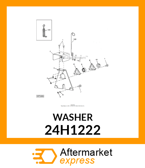 WASHER, METALLIC, ROUND HOLE 24H1222