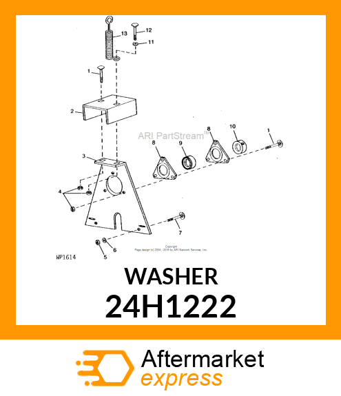 WASHER, METALLIC, ROUND HOLE 24H1222