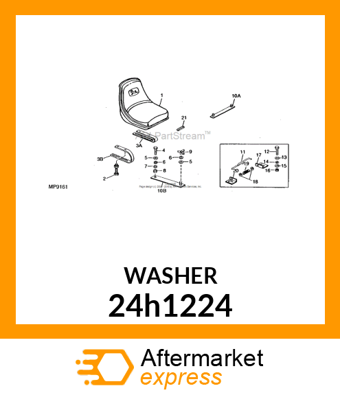 WASHER, METALLIC, ROUND HOLE 24h1224