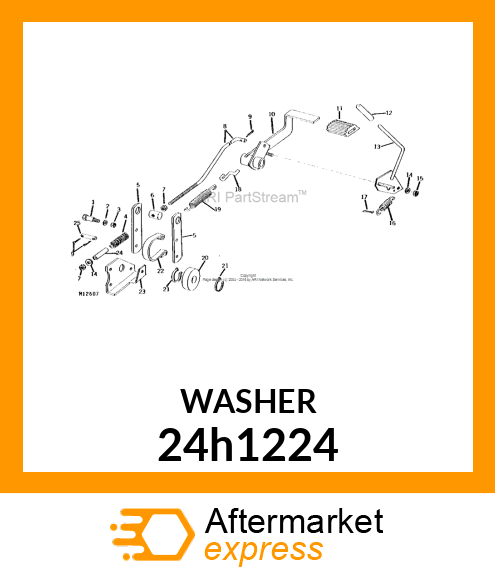 WASHER, METALLIC, ROUND HOLE 24h1224