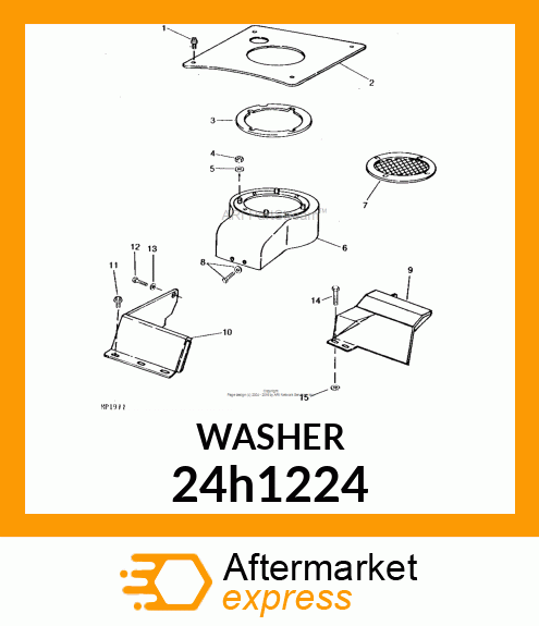 WASHER, METALLIC, ROUND HOLE 24h1224