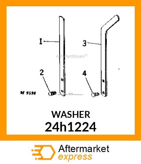 WASHER, METALLIC, ROUND HOLE 24h1224