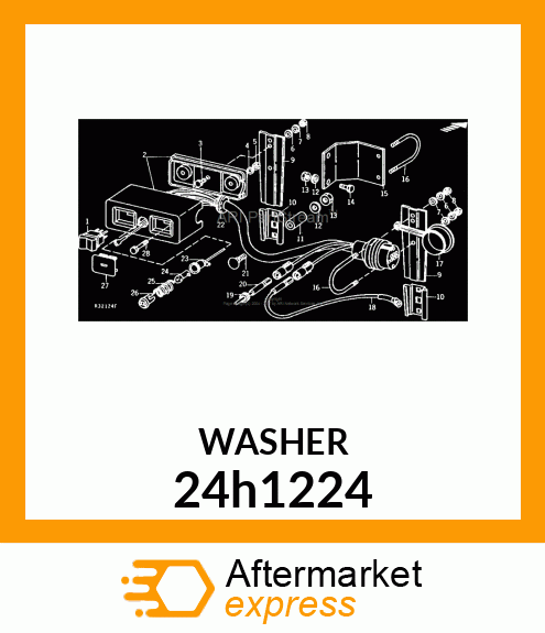 WASHER, METALLIC, ROUND HOLE 24h1224