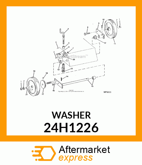 WASHER, METALLIC, ROUND HOLE 24H1226