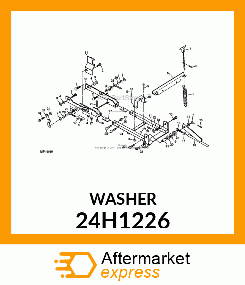 WASHER, METALLIC, ROUND HOLE 24H1226