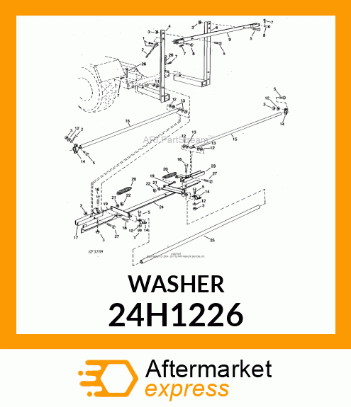 WASHER, METALLIC, ROUND HOLE 24H1226