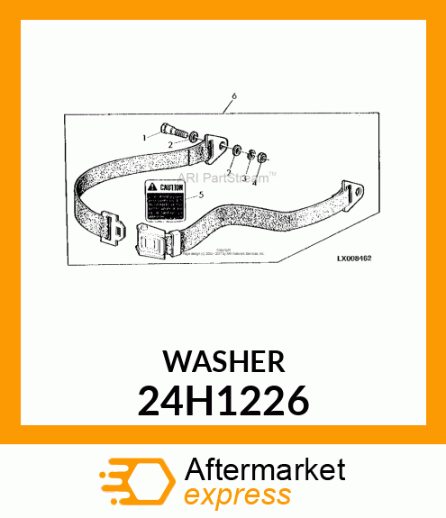 WASHER, METALLIC, ROUND HOLE 24H1226