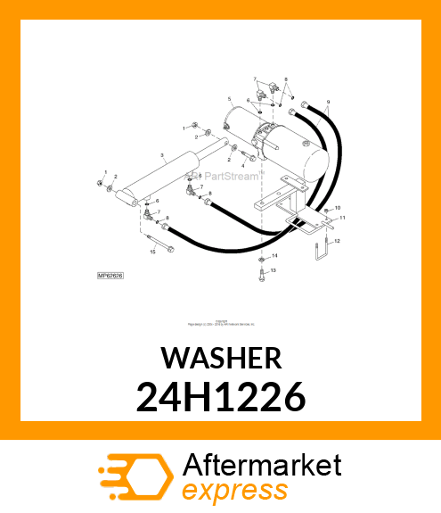 WASHER, METALLIC, ROUND HOLE 24H1226