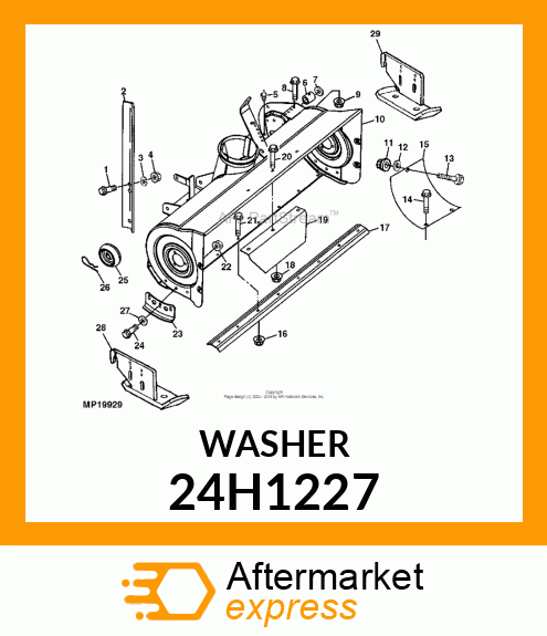 WASHER, METALLIC, ROUND HOLE 24H1227