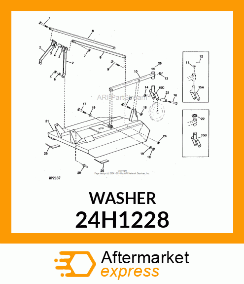 WASHER, METALLIC, ROUND HOLE 24H1228