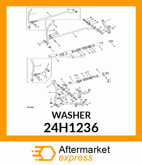 WASHER, METALLIC, ROUND HOLE 24H1236