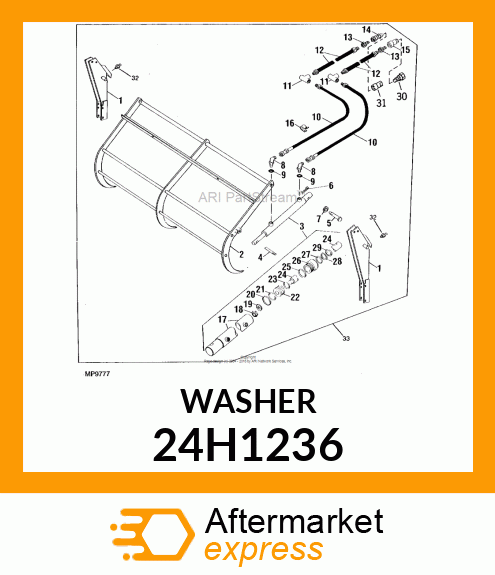 WASHER, METALLIC, ROUND HOLE 24H1236