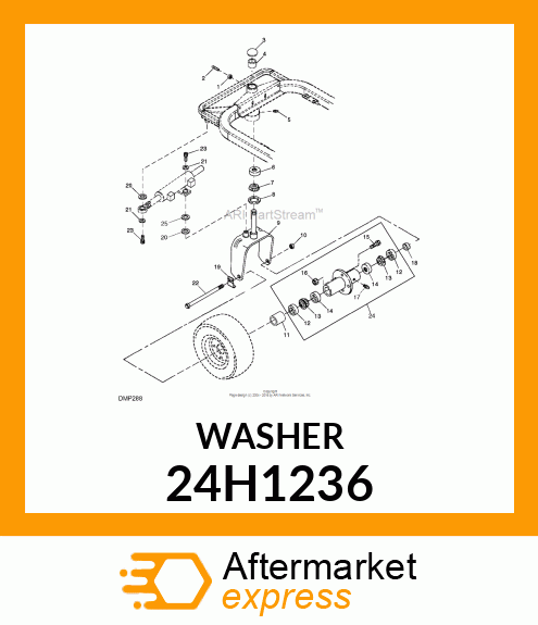 WASHER, METALLIC, ROUND HOLE 24H1236