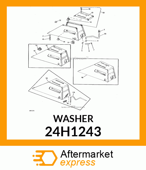 WASHER, METALLIC, ROUND HOLE 24H1243