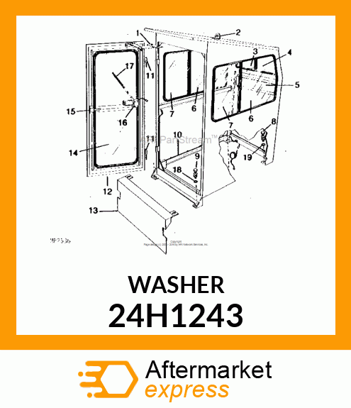 WASHER, METALLIC, ROUND HOLE 24H1243