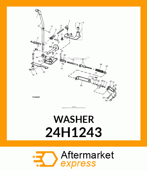 WASHER, METALLIC, ROUND HOLE 24H1243