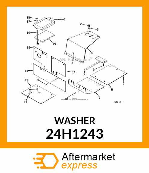 WASHER, METALLIC, ROUND HOLE 24H1243