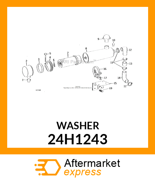 WASHER, METALLIC, ROUND HOLE 24H1243