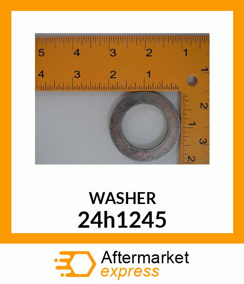 WASHER, METALLIC, ROUND HOLE 24h1245