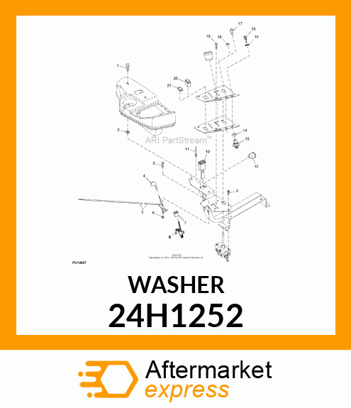 WASHER, METALLIC, ROUND HOLE 24H1252