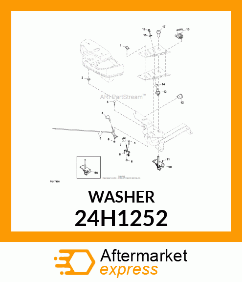 WASHER, METALLIC, ROUND HOLE 24H1252