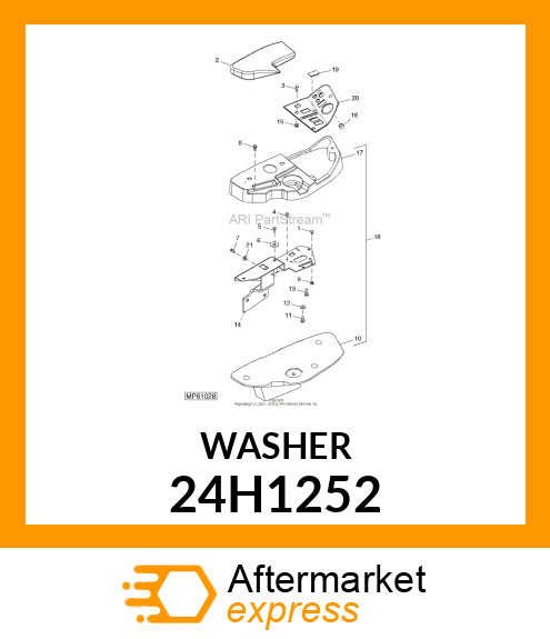 WASHER, METALLIC, ROUND HOLE 24H1252