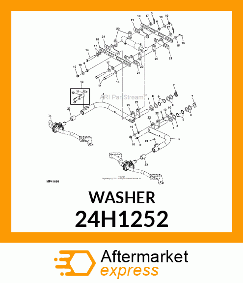 WASHER, METALLIC, ROUND HOLE 24H1252