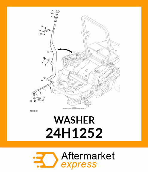 WASHER, METALLIC, ROUND HOLE 24H1252