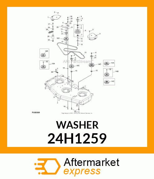 WASHER, METALLIC, ROUND HOLE 24H1259