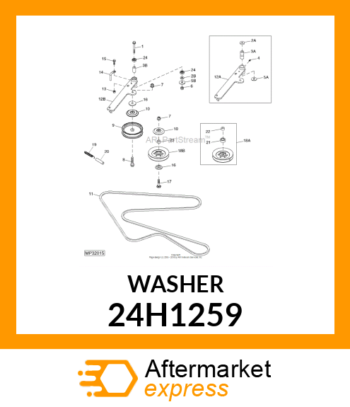 WASHER, METALLIC, ROUND HOLE 24H1259