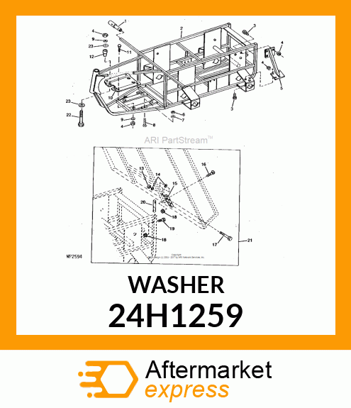 WASHER, METALLIC, ROUND HOLE 24H1259