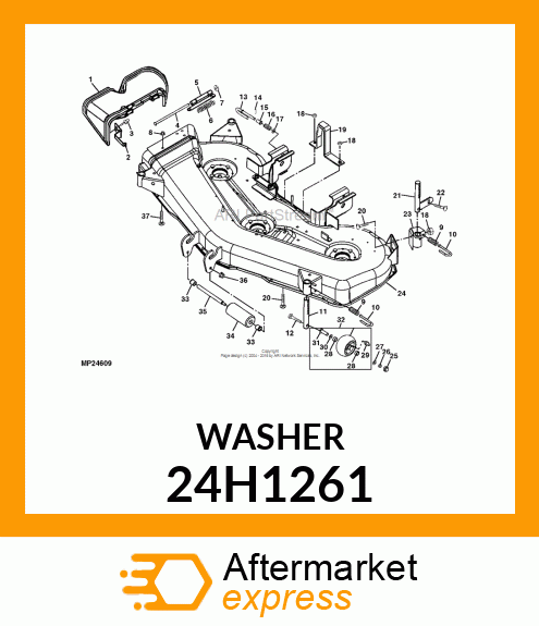 WASHER, METALLIC, ROUND HOLE 24H1261