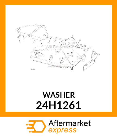 WASHER, METALLIC, ROUND HOLE 24H1261