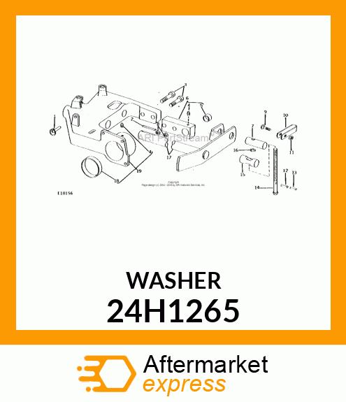 WASHER, METALLIC, ROUND HOLE 24H1265