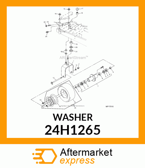 WASHER, METALLIC, ROUND HOLE 24H1265