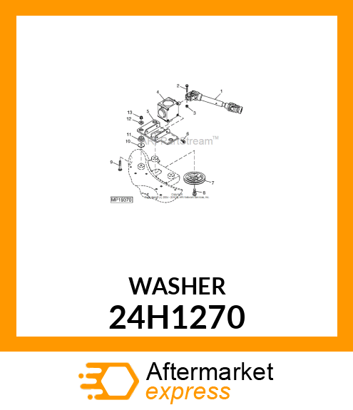 WASHER, METALLIC, ROUND HOLE 24H1270