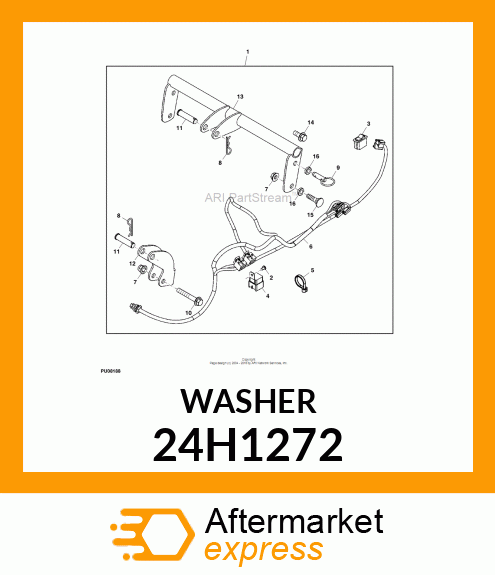 WASHER, METALLIC, ROUND HOLE 24H1272