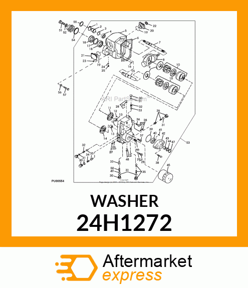 WASHER, METALLIC, ROUND HOLE 24H1272