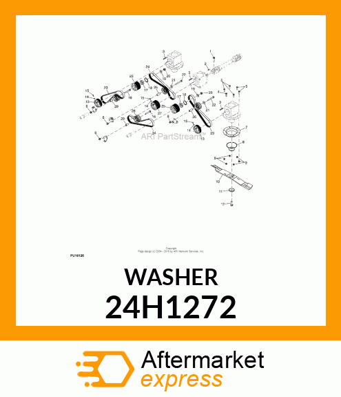 WASHER, METALLIC, ROUND HOLE 24H1272