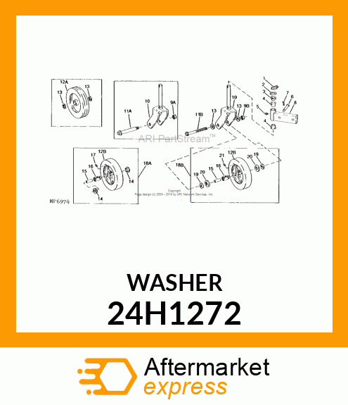 WASHER, METALLIC, ROUND HOLE 24H1272