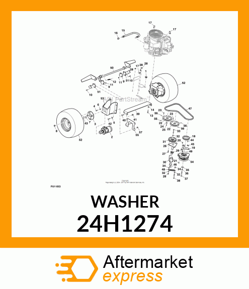 WASHER, METALLIC, ROUND HOLE 24H1274